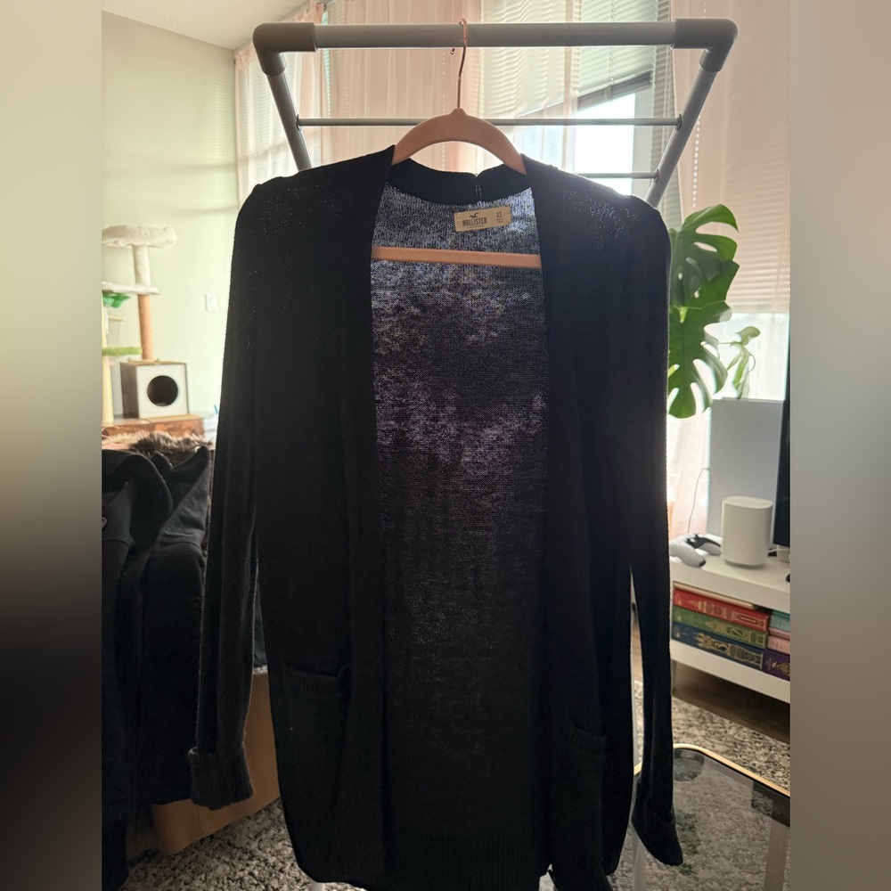 Hollister Black Cardigan